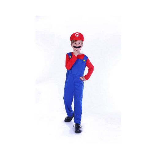 Red Plumber Costume - Child - STD