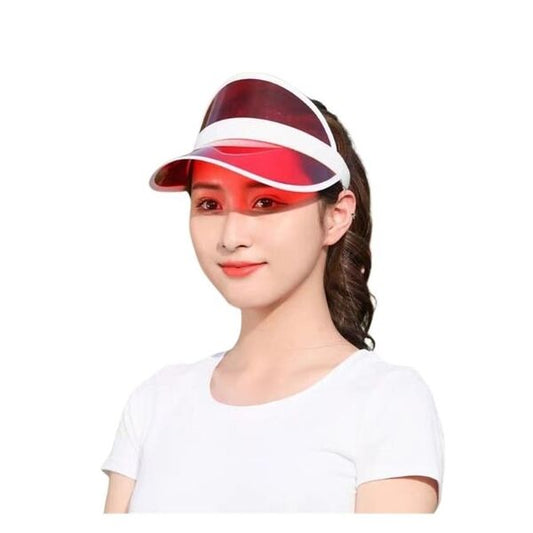 Red Sun Visor Sports Hat