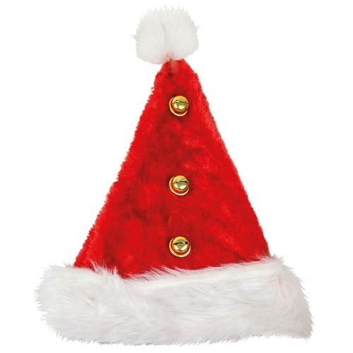 Red and White Jingle Bells Santa Hat