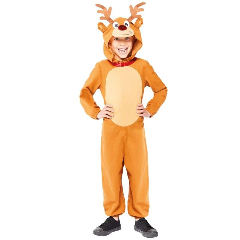 Reindeer Jumpsuit Costume - Child - 3-4