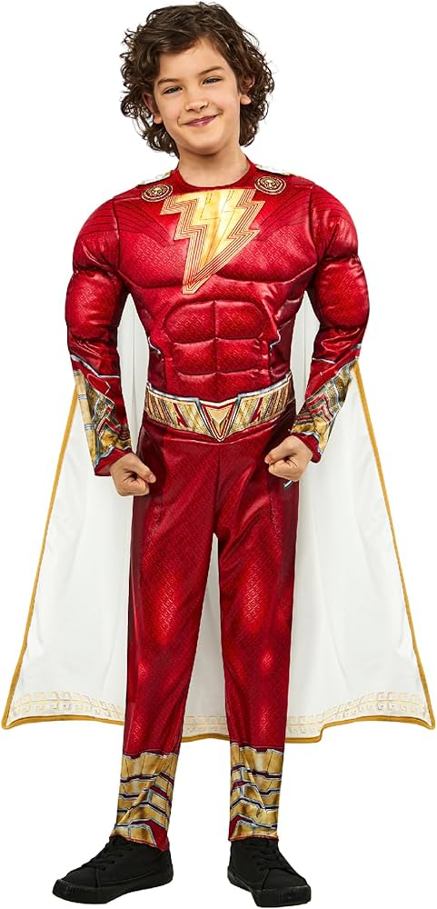 Shazam Deluxe Costume - Child - 5-6