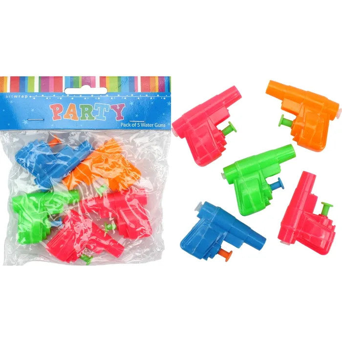 Water Pistols 4 Pack Party Favours