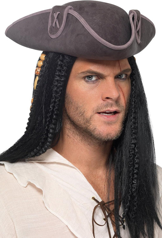 Smiffys Unisex Smiffys Tricorn Pirate Captain Hat 