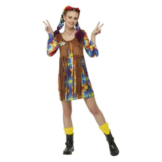 Smiley Hippie Costume - Adult - M
