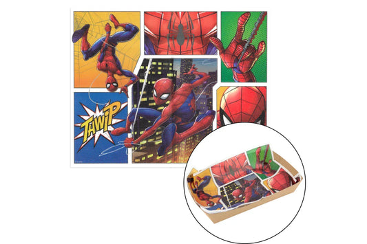 Spiderman City Scape Grease Proof Paper