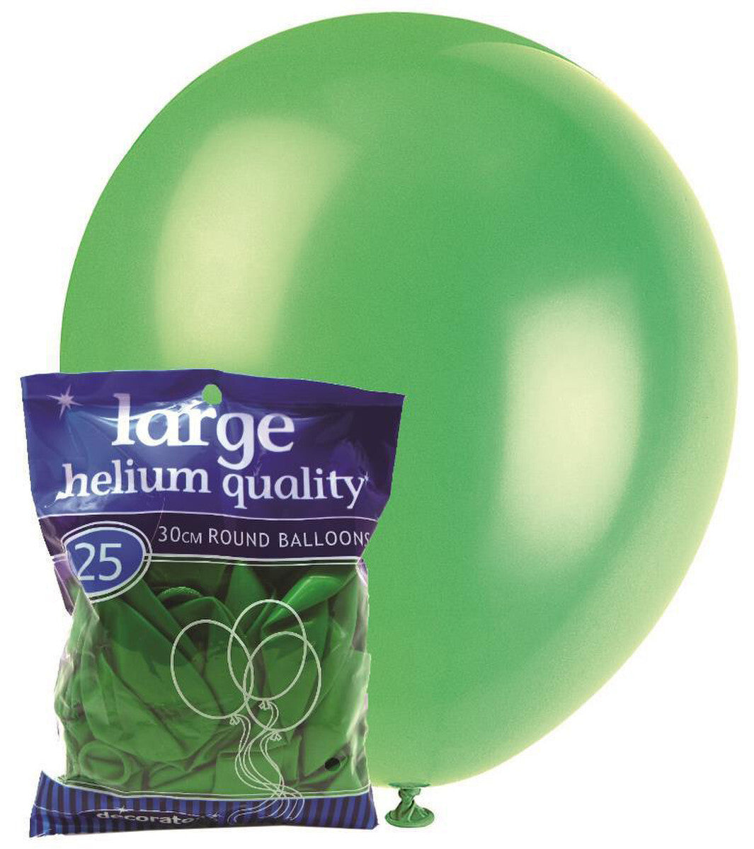 Standard Latex Balloons 25 Pack Lime Green