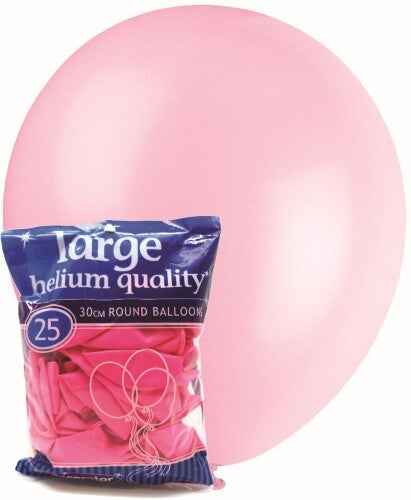 Standard Latex Balloons 25 Pack Pink