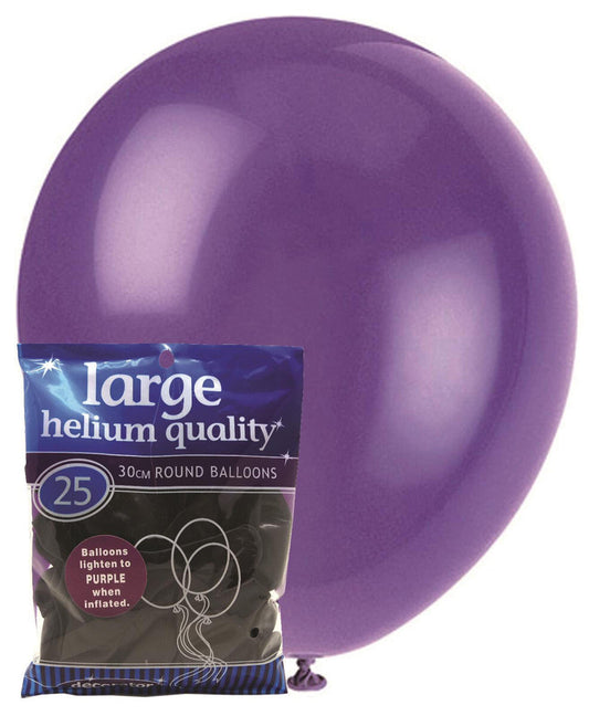 Standard Latex Balloons 25 Pack Purple