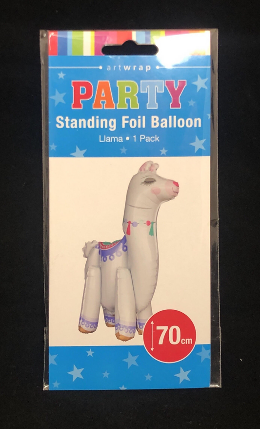 Standing Llama Foil Balloon