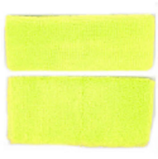 Sweatband Set - Neon Yellow