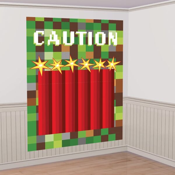 TNT Party Paper Backdrop Decoration 4 Pieces