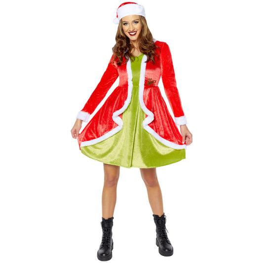 The Grinch Classic Dress Costume - Adult - 10-12