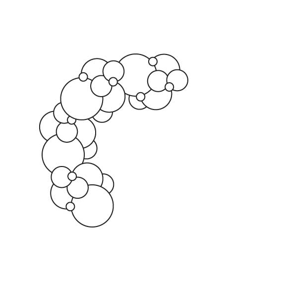 Design C - 3m Balloon Side Garland