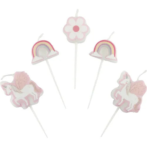 Unicorn Pick Candles 5 Pack