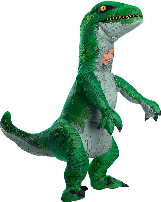 Velociraptor Blue Inflatable Kids Costume