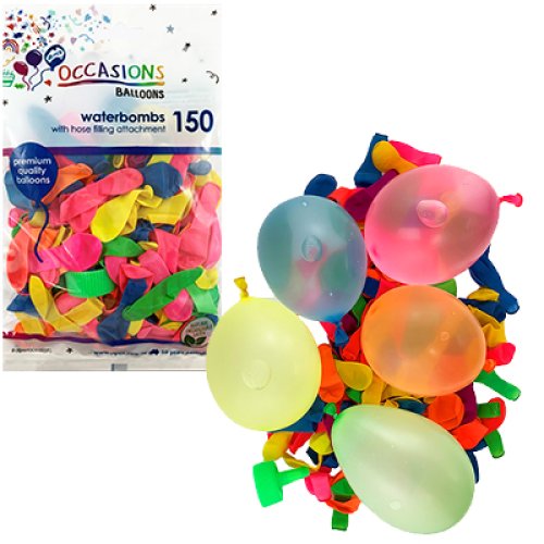 Water Bomb Latex Balloons Pk 150