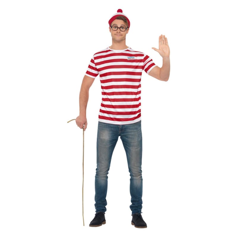 Where's Wally Kit Costume Medium - M