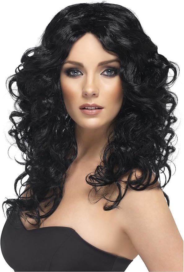 Wig - Curly Glamour Black
