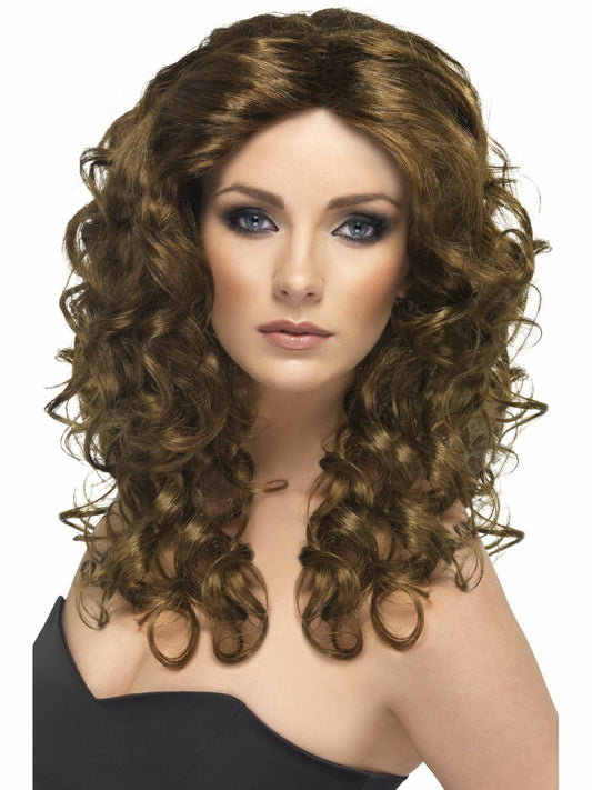 Wig - Curly Glamour Brown