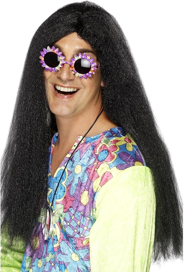 Wig - Hippie Long Black