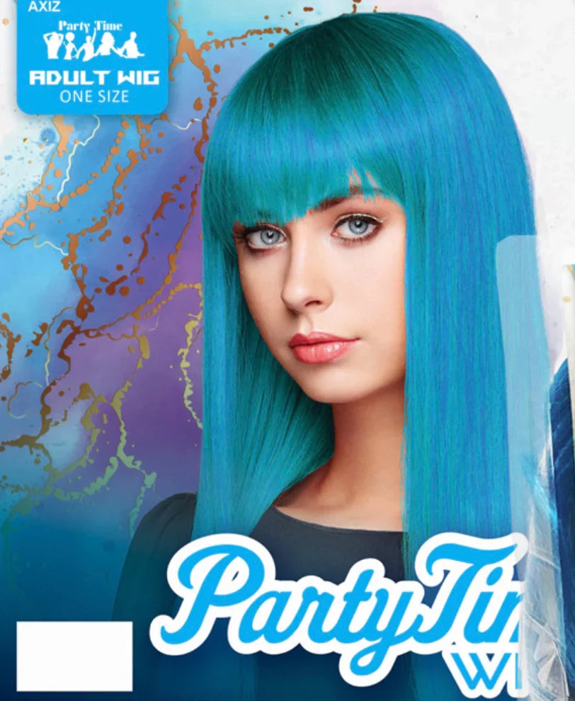 Wig - Long Straight Blue