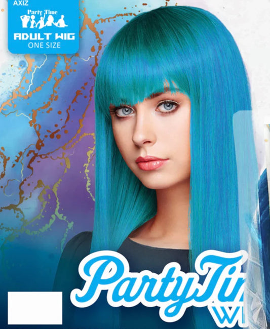 Wig - Long Straight Blue