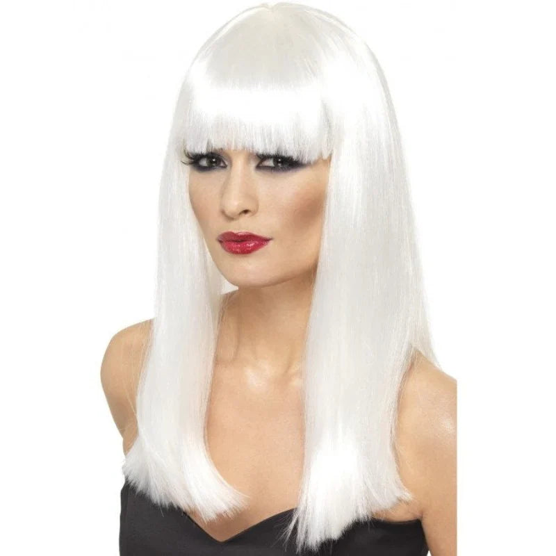 Wig - Long White Glamourama