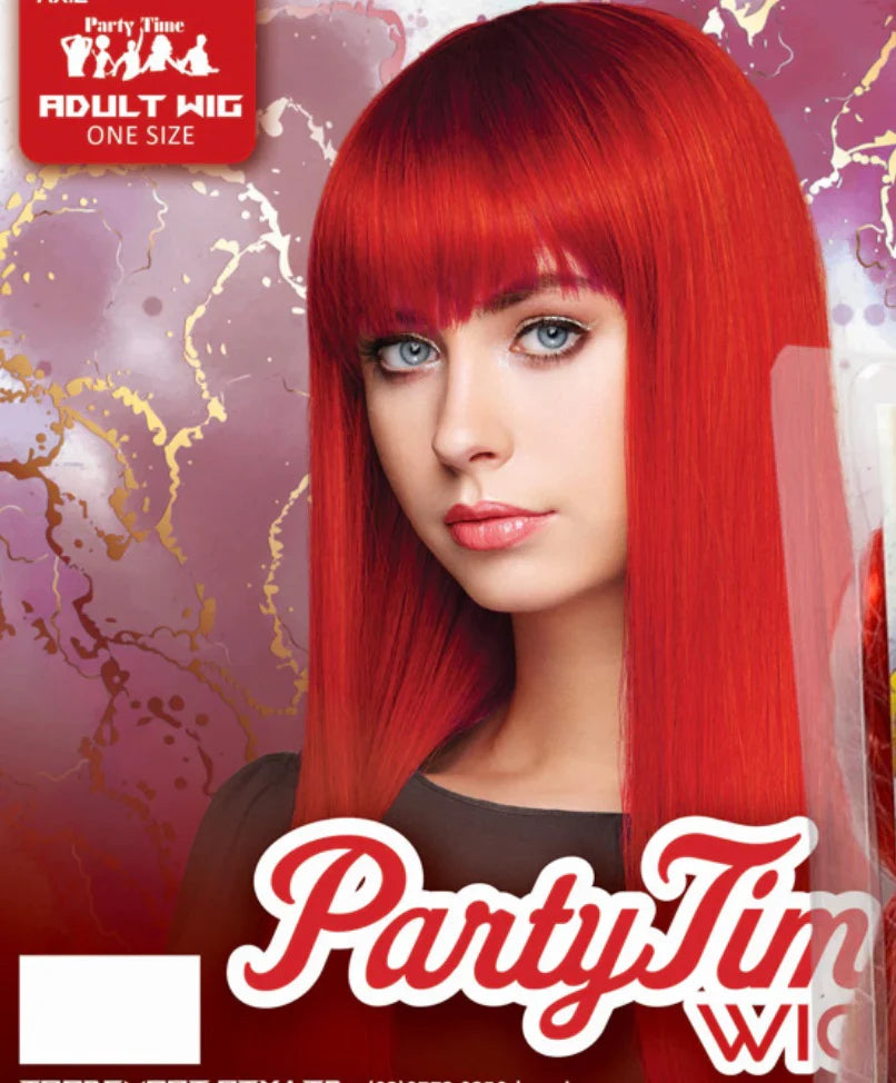 Wig - Red Long Straight
