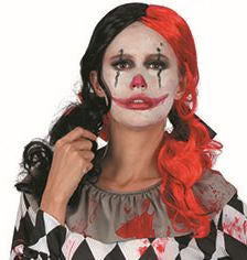 Wig - Red and Black Harlequin