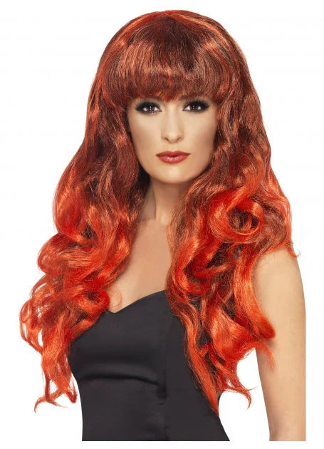 Wig - Red and Black Siren