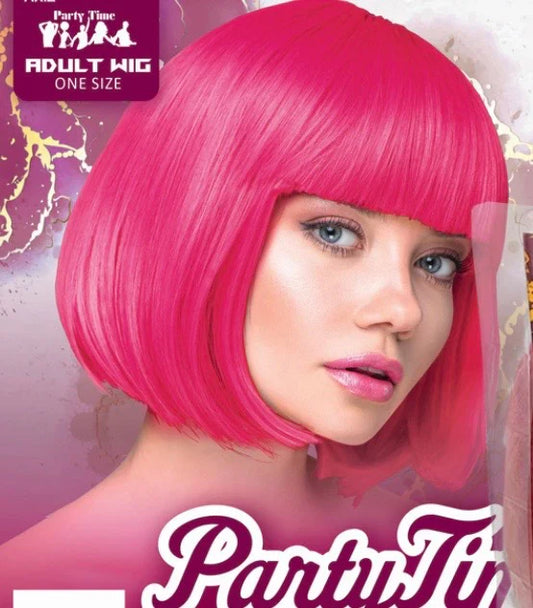 Wig Bob - Hot Pink