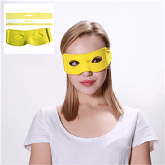 Yellow Superhero Eye Mask