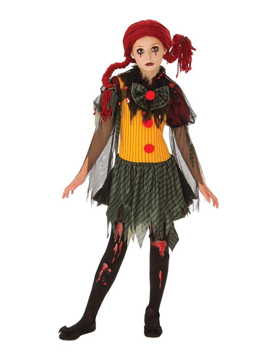 Zombie Girl Clown Costume - 5-7